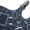 Automobilinis įkroviklis Choetech TC0008 Juodas su dviem USB-C prievadais, 40 W