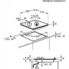 Elektrinė ir dujinė kaitlentė Electrolux EGE6172NOK, juoda, įmontuojama, 60 cm, kombinuota, 4 zonos, lietiminis ir sukamas valdymas