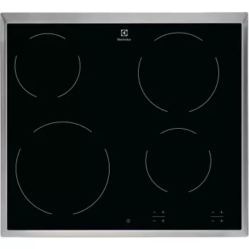 Elektrinė kaitlentė Electrolux EHF6240XXK, juoda, įmontuojama, 57,6 cm, keraminė, 4 zonos