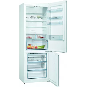 Šaldytuvas su šaldikliu Bosch Serie 4 KGN49XWEA, laisvai pastatomas, 438 L, baltas