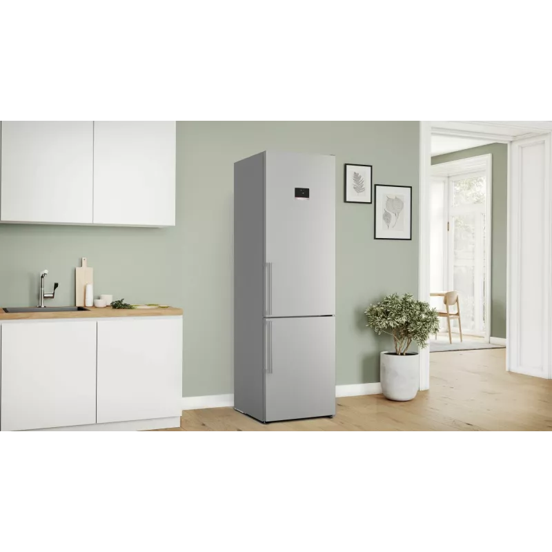 Bosch Serie 6 KGN39AIBT šaldytuvas-šaldiklis 363 L Nerūdijantis plienas