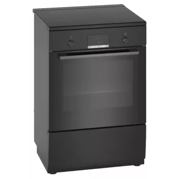 Bosch Serie 4 HLN39A060U laisvai pastatoma viryklė su indukcine kaitlente, juoda
