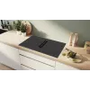 Bosch Serie 6 PVQ895H26E kaitlentė su gartraukiu Juoda Įmontuojama 80 cm Indukcinė 4 zonos