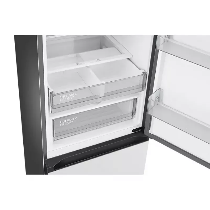 Šaldytuvas su šaldikliu Samsung RB38C7B5C12/EF 390 L Baltas Laisvai pastatomas