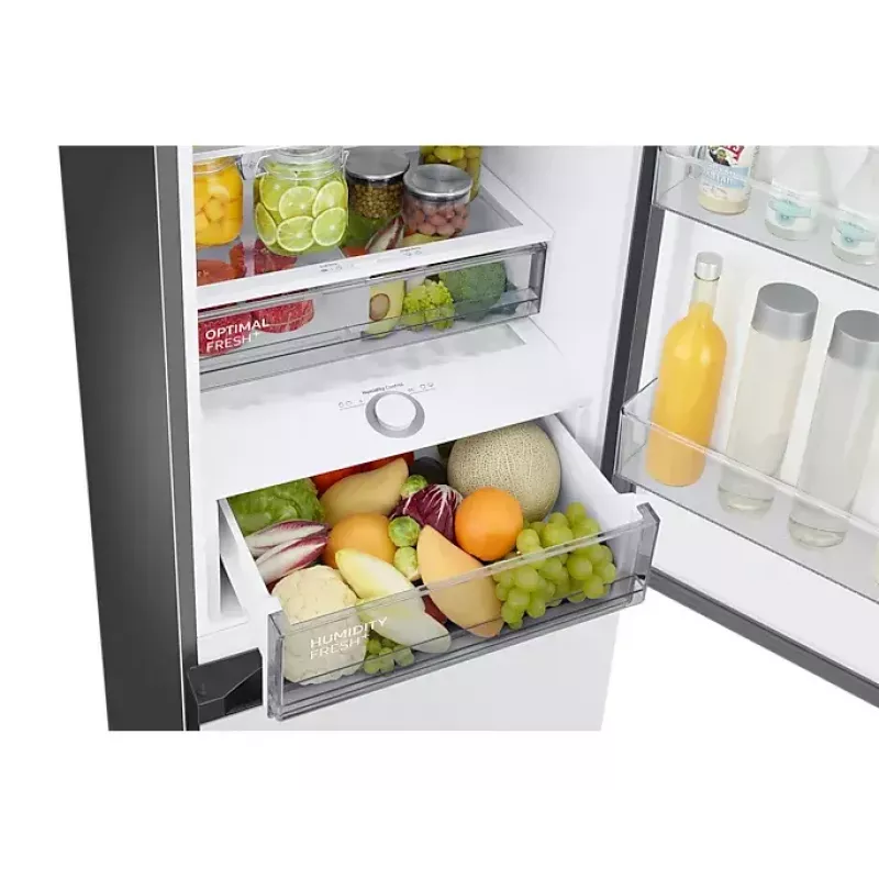 Šaldytuvas su šaldikliu Samsung RB38C7B5C12/EF 390 L Baltas Laisvai pastatomas