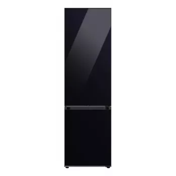 Laisvai pastatomas šaldytuvas Samsung RB38C6B2E22 su No Frost, dešiniais vyriais, 35 dB, energijos klasė E, 8 kg/24h užšaldymas, 4 lentynos, 2 daržovių stalčiai, juodas