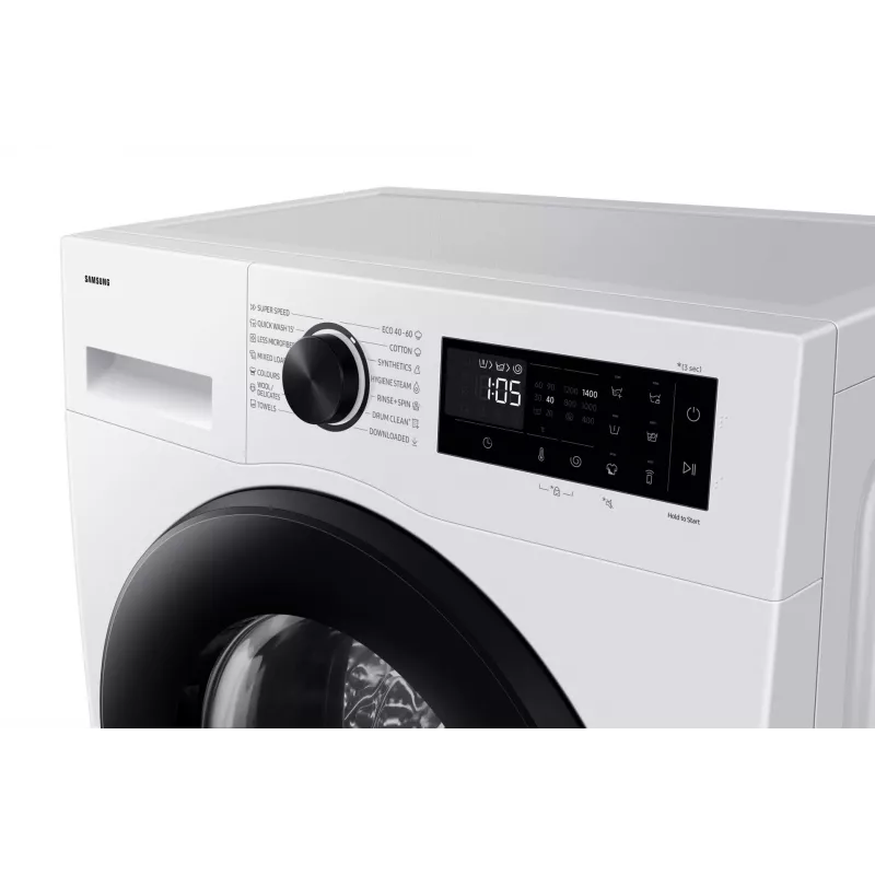 Samsung WW90DG5G34AELE skalbimo mašina, priekinis krovimas, 9 kg, 1400 aps./min., balta