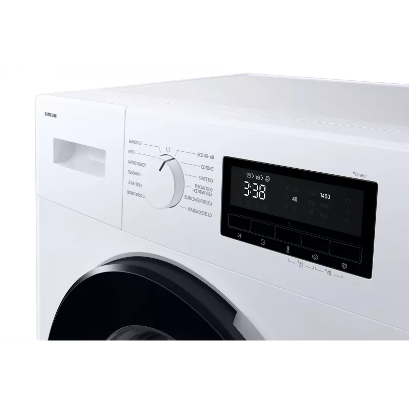 Samsung WW80FG3M05AWLF skalbimo mašina, priekinis pakrovimas, 8 kg, 1400 aps./min., balta
