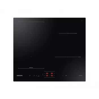Įmontuojama Samsung NZ8500BM juoda zoninė indukcinė kaitlentė, 4 zonos, liečiamas valdymas, priekiniai valdikliai, 590×520×48 mm