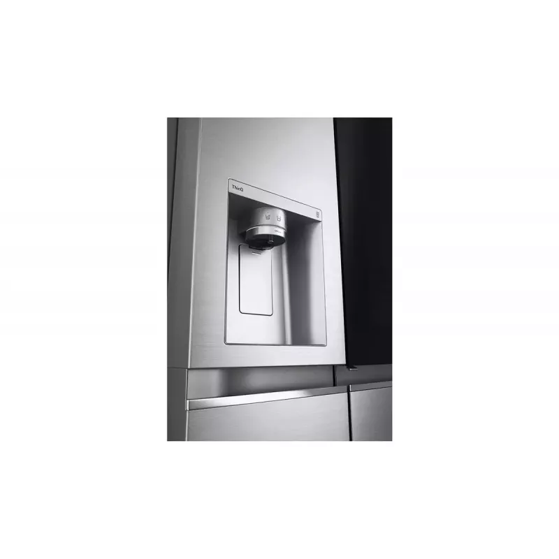 Šaldytuvas LG InstaView GSXV91PZAE šalia šalia 635 L juodas nerūdijantis plienas