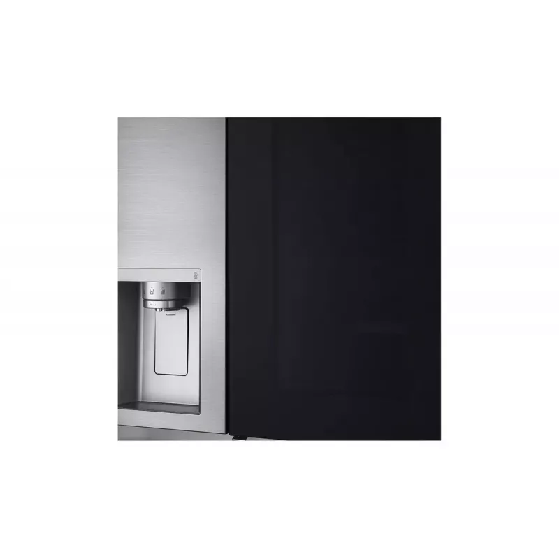 Šaldytuvas LG InstaView GSXV91PZAE šalia šalia 635 L juodas nerūdijantis plienas