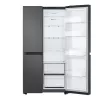 LG GSBC40EPPE šaldytuvas šalia šaldiklio, laisvai pastatomas, 664 L, juodas