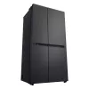 LG GSBC40EPPE šaldytuvas šalia šaldiklio, laisvai pastatomas, 664 L, juodas