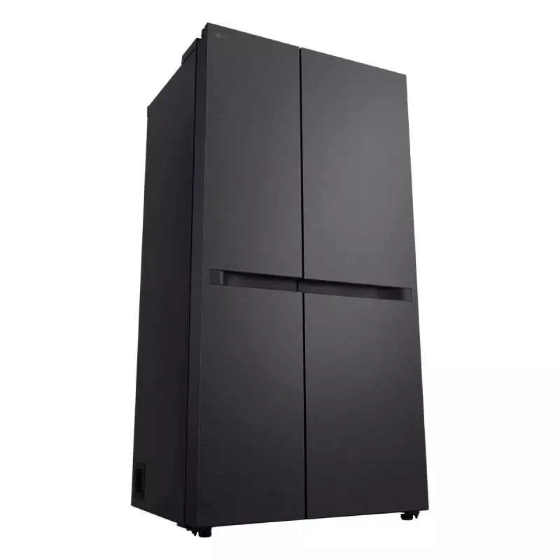 LG GSBC40EPPE šaldytuvas šalia šaldiklio, laisvai pastatomas, 664 L, juodas