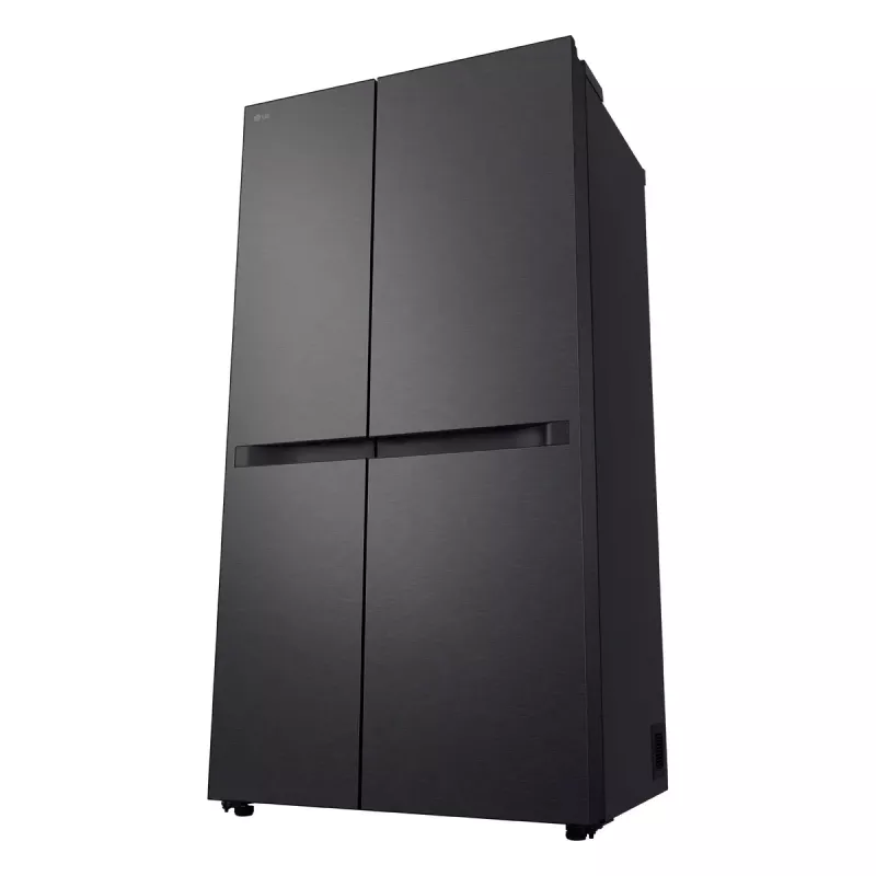 LG GSBC40EPPE šaldytuvas šalia šaldiklio, laisvai pastatomas, 664 L, juodas
