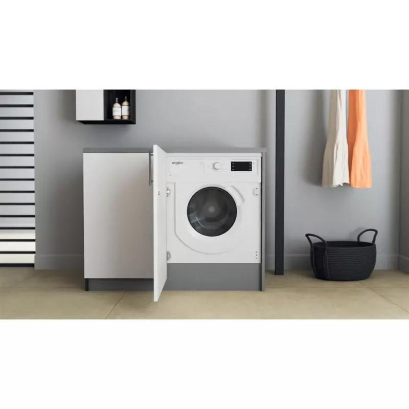 Whirlpool BI WMWG 71483E EU N skalbimo mašina, priekinis pakrovimas, 7 kg, 1351 aps./min., balta