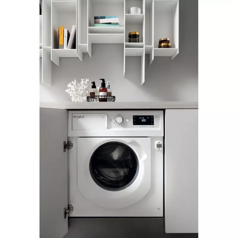 Whirlpool BI WMWG 71483E EU N skalbimo mašina, priekinis pakrovimas, 7 kg, 1351 aps./min., balta