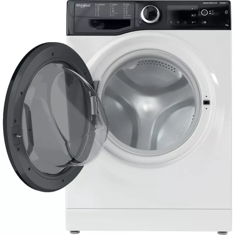 Whirlpool WRSB 7259 D EU skalbyklė su priekiniu pakrovimu 7 kg 1151 aps./min. Juoda, Balta