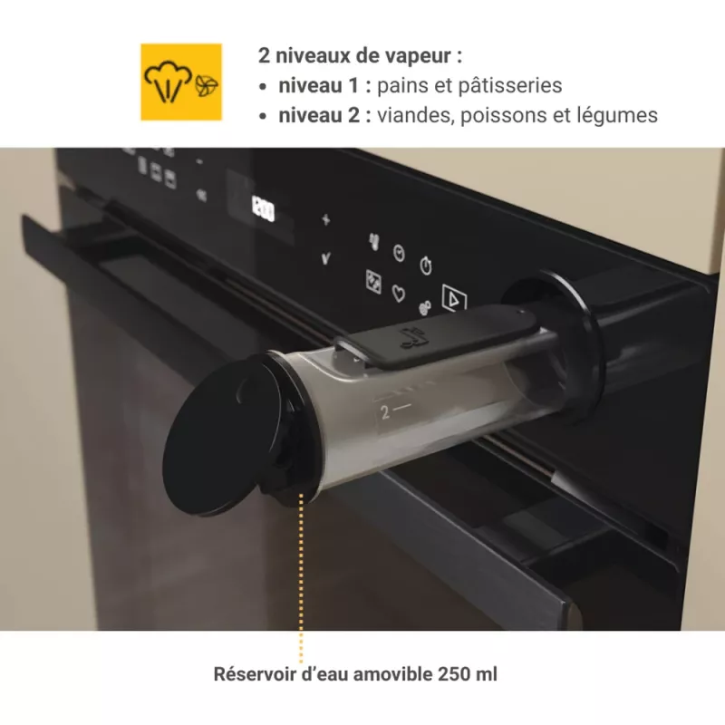 Whirlpool AKZ9S 8270 FB 73 L juoda įmontuojama elektrinė orkaitė