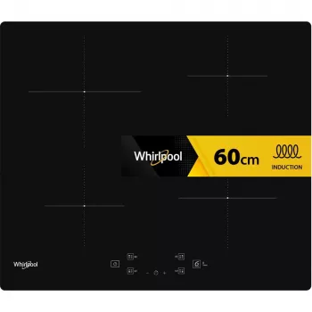 Whirlpool WS Q2160 NE juoda įmontuojama 59 cm indukcinė kaitlentė su 4 zonomis