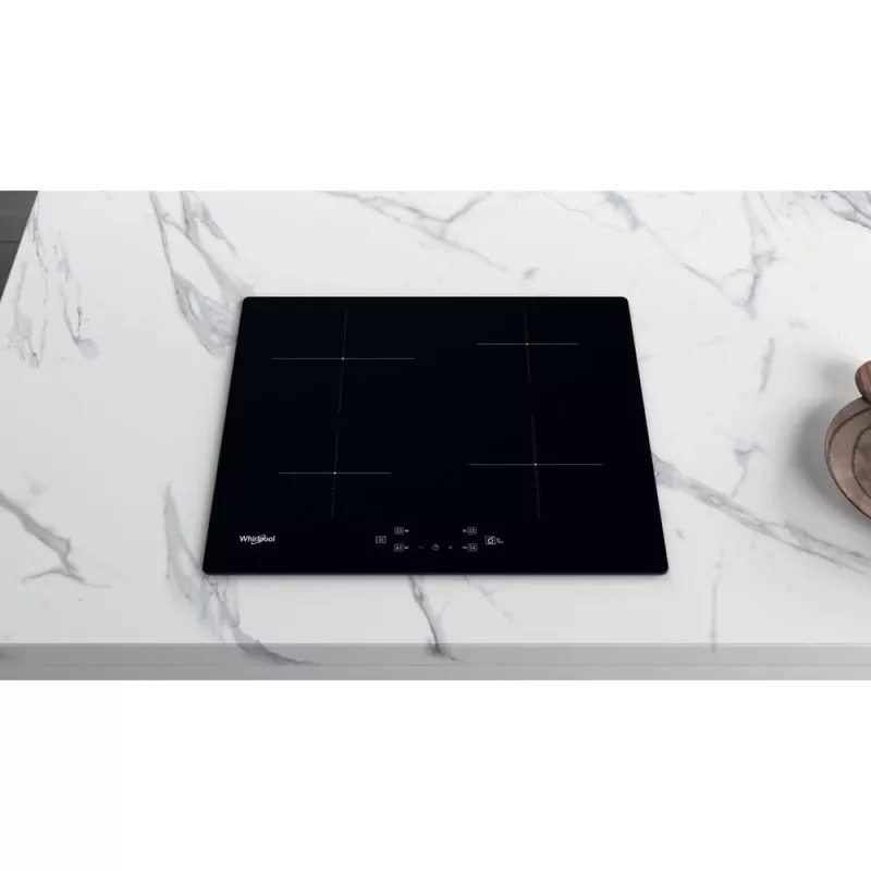 Whirlpool WS Q2160 NE juoda įmontuojama 59 cm indukcinė kaitlentė su 4 zonomis