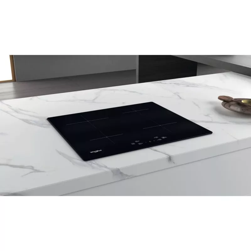 Whirlpool WS Q2160 NE juoda įmontuojama 59 cm indukcinė kaitlentė su 4 zonomis