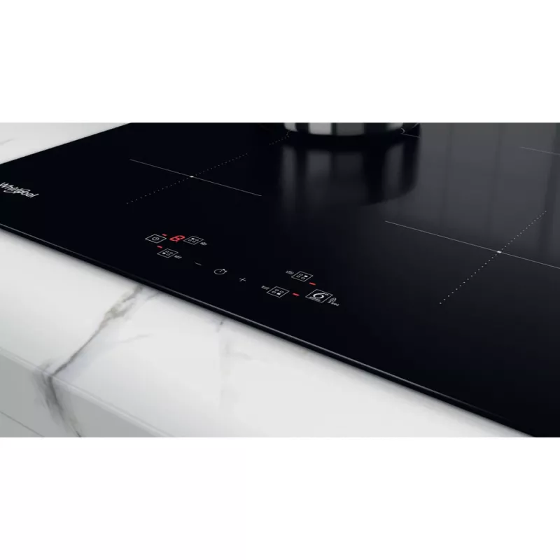 Whirlpool WS Q2160 NE juoda įmontuojama 59 cm indukcinė kaitlentė su 4 zonomis