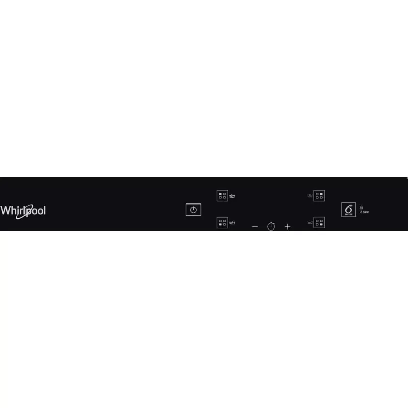 Whirlpool WS Q2160 NE juoda įmontuojama 59 cm indukcinė kaitlentė su 4 zonomis