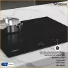 Whirlpool WS Q2160 NE juoda įmontuojama 59 cm indukcinė kaitlentė su 4 zonomis