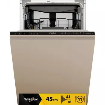 Whirlpool WH6IC11BS7LSA0 visiškai įmontuojama siaura indaplovė, 11 vietų