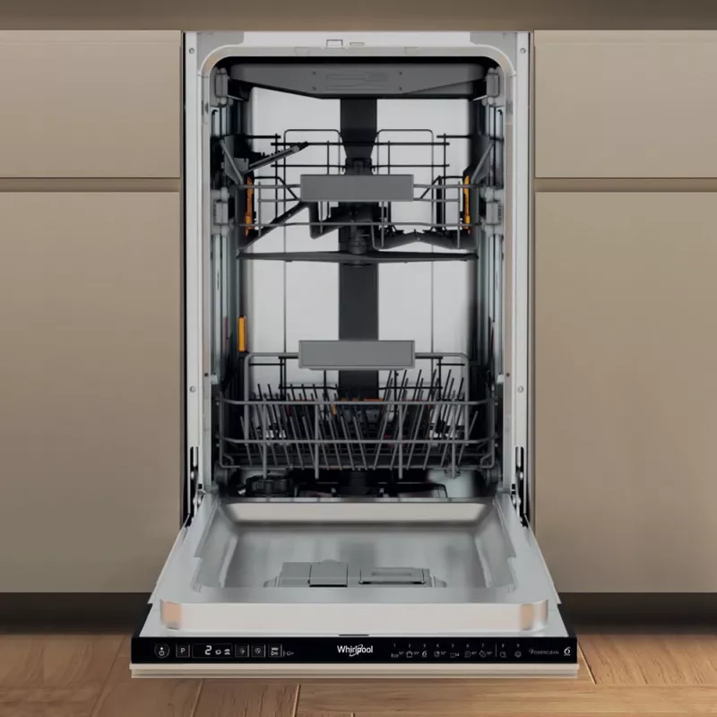 Whirlpool WH6IC11BS7LSA0 visiškai įmontuojama siaura indaplovė, 11 vietų