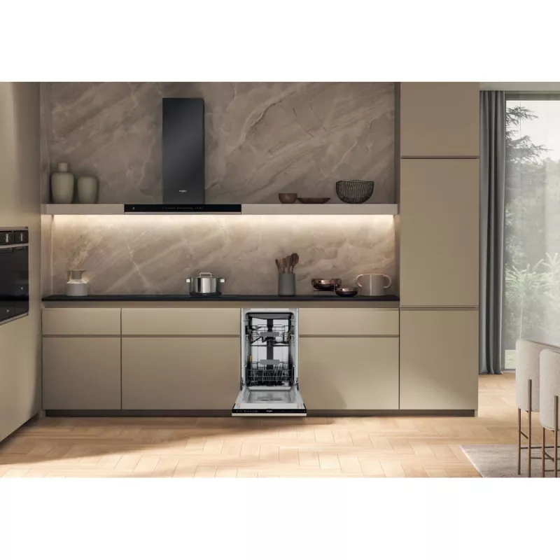 Whirlpool WH6IC11BS7LSA0 visiškai įmontuojama siaura indaplovė, 11 vietų