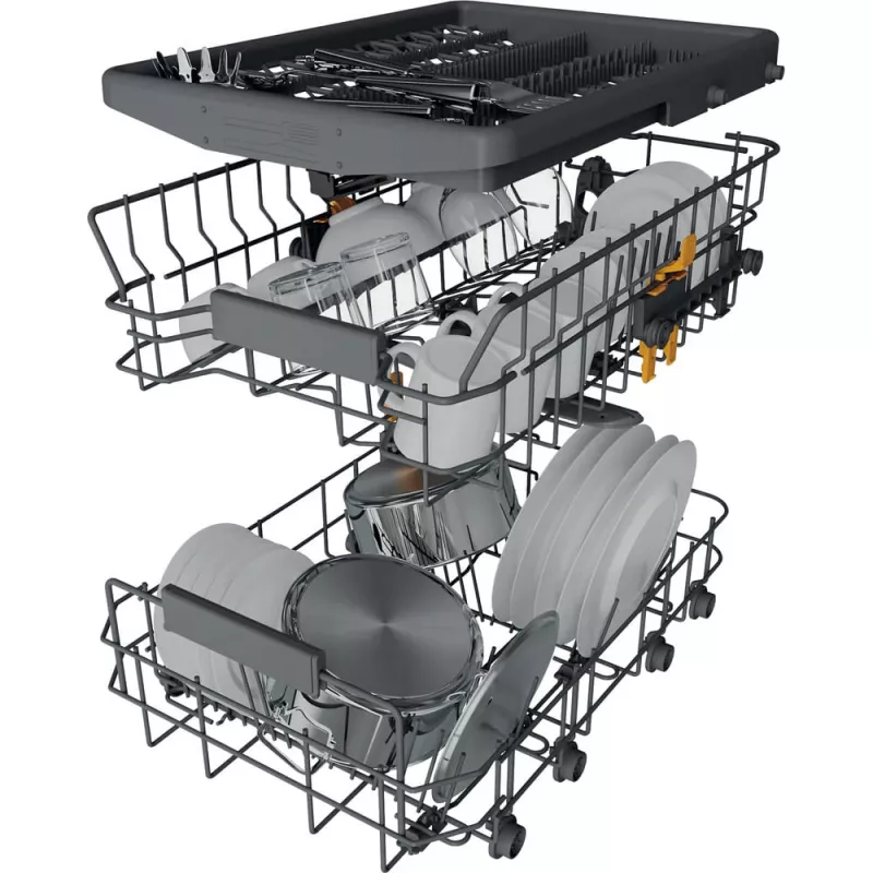 Whirlpool WH6IC11BS7LSA0 visiškai įmontuojama siaura indaplovė, 11 vietų