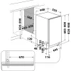 Whirlpool WH6IC11BS7LSA0 visiškai įmontuojama siaura indaplovė, 11 vietų