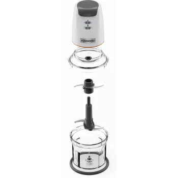 Mini smulkintuvas Kenwood EasyChop CHP61 500 W, kompaktiškas virtuvės kombainas smulkinimui, maišymui ir trinimui