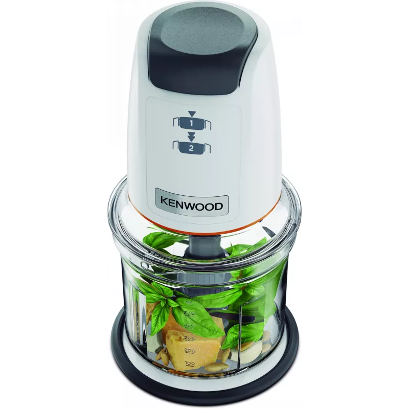 Mini smulkintuvas Kenwood EasyChop CHP61 500 W, kompaktiškas virtuvės kombainas smulkinimui, maišymui ir trinimui