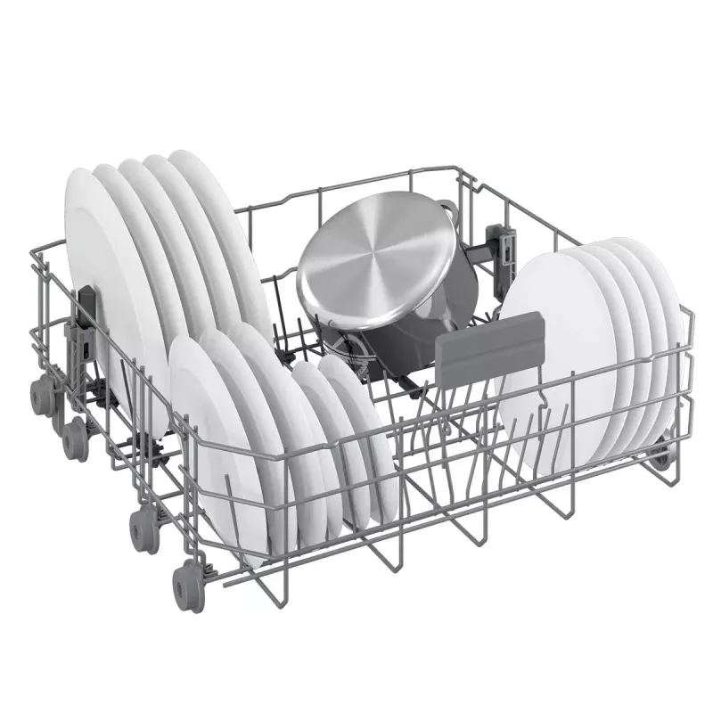 Laisvai pastatoma indaplovė BEKO BDFN26530X, pilno dydžio 60 cm, 15 komplektų, 44 dB, 6 programų
