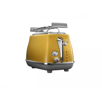 De'Longhi Icona Capitals skrudintuvas 2 riekelėms 900 W geltonas