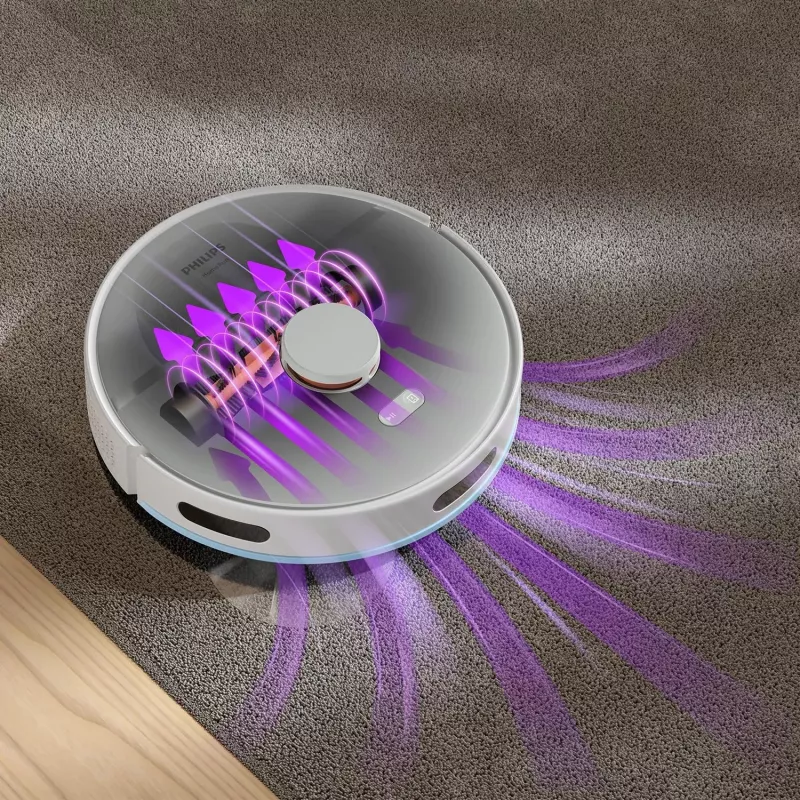 Philips XU2100/20 robotinis dulkių siurblys su savaiminio išsivalymo baze, 2700 Pa, 130 min