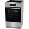 Gorenje 740742 laisvai pastatoma viryklė, elektrinė, indukcinė kaitlentė, juoda, nerūdijantis plienas