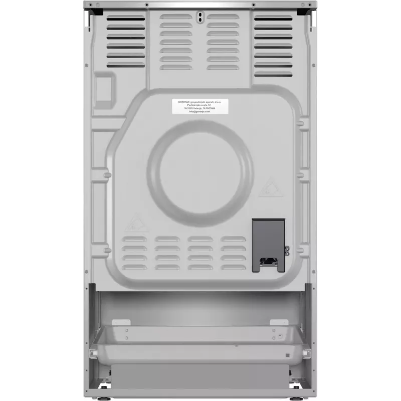 Gorenje 740742 laisvai pastatoma viryklė, elektrinė, indukcinė kaitlentė, juoda, nerūdijantis plienas