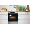 Gorenje 740742 laisvai pastatoma viryklė, elektrinė, indukcinė kaitlentė, juoda, nerūdijantis plienas