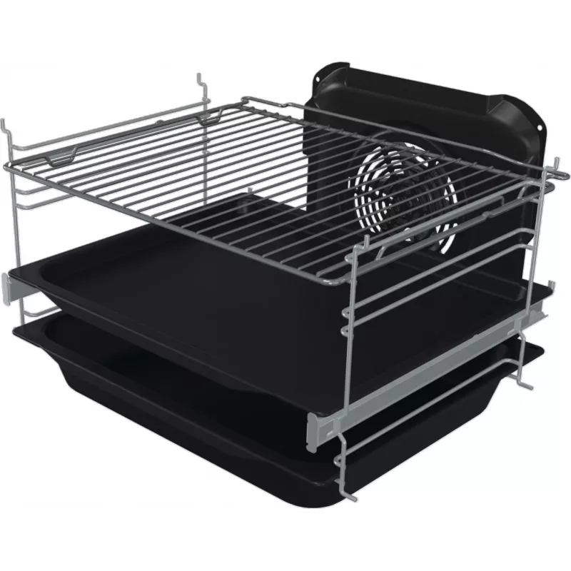 Gorenje 740742 laisvai pastatoma viryklė, elektrinė, indukcinė kaitlentė, juoda, nerūdijantis plienas