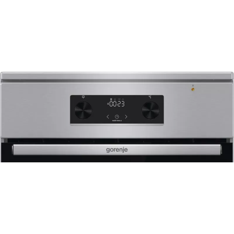 Gorenje 740742 laisvai pastatoma viryklė, elektrinė, indukcinė kaitlentė, juoda, nerūdijantis plienas