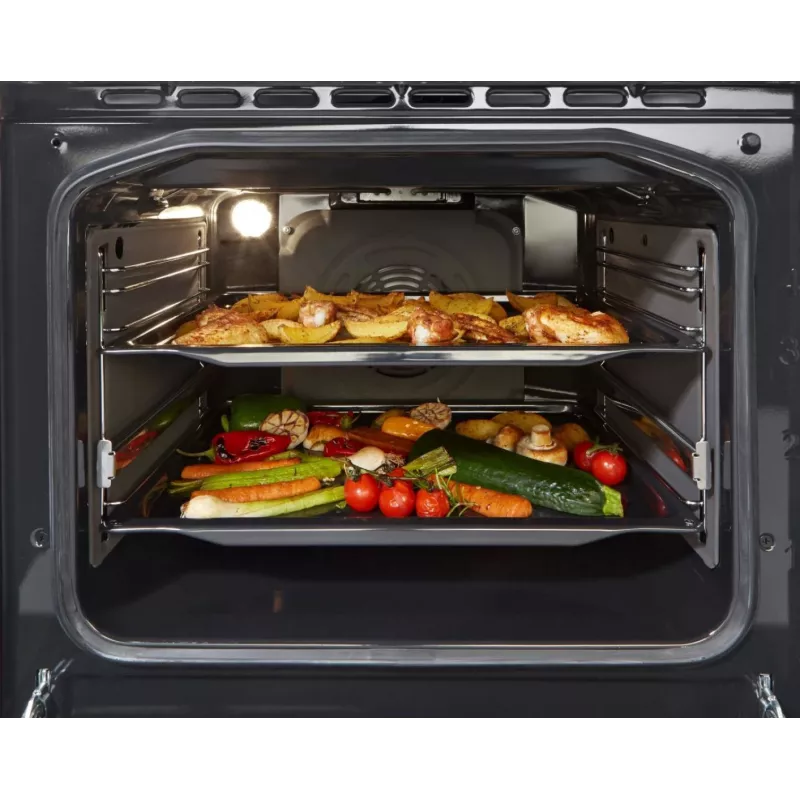 Gorenje 740742 laisvai pastatoma viryklė, elektrinė, indukcinė kaitlentė, juoda, nerūdijantis plienas