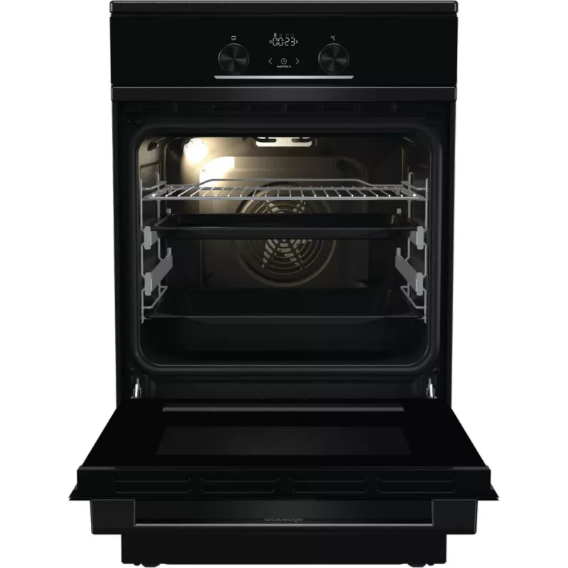 Gorenje GEIT5C60BPG laisvai pastatoma viryklė su keramine kaitlente, juoda