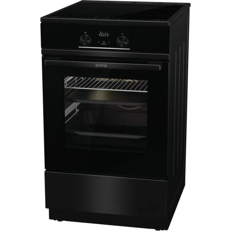 Gorenje GEIT5C60BPG laisvai pastatoma viryklė su keramine kaitlente, juoda