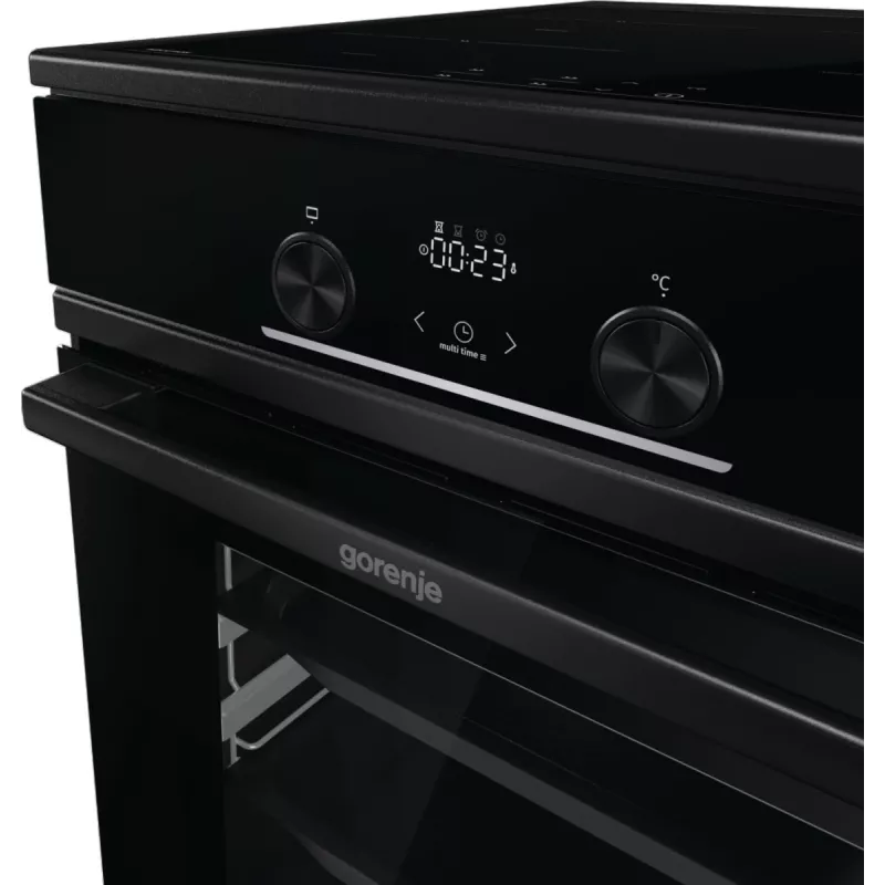 Gorenje GEIT5C60BPG laisvai pastatoma viryklė su keramine kaitlente, juoda