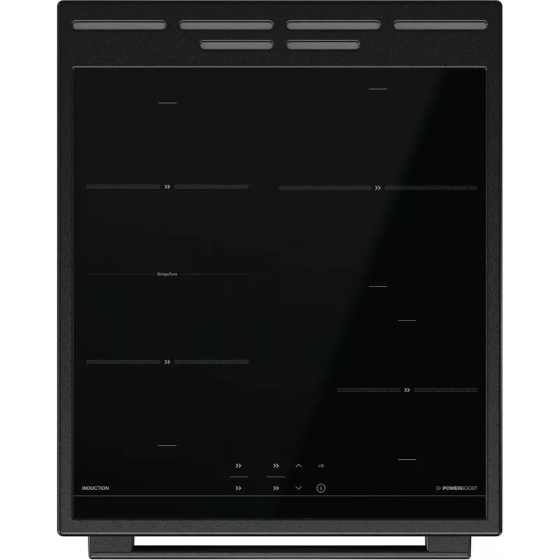 Gorenje GEIT5C60BPG laisvai pastatoma viryklė su keramine kaitlente, juoda