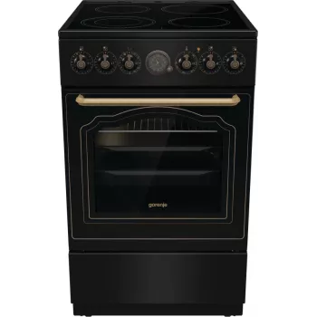 Gorenje GECS5B70CLB Laisvai pastatoma elektrinė viryklė su keramikine kaitlente, juoda
